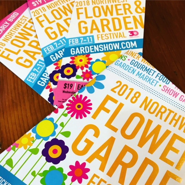 Early bird tickets to The Northwest Flower and Garden Show. The gift of anticipation.